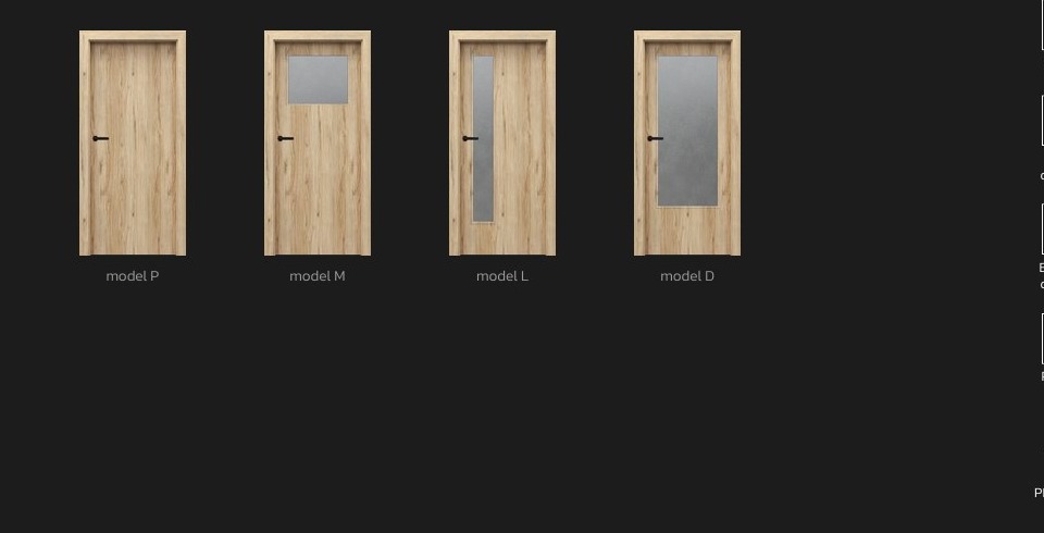 Modely kolekce PORTA DOOR Decor podle katalogu