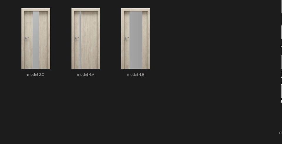 Modely kolekce PORTA DOOR Focus podle katalogu