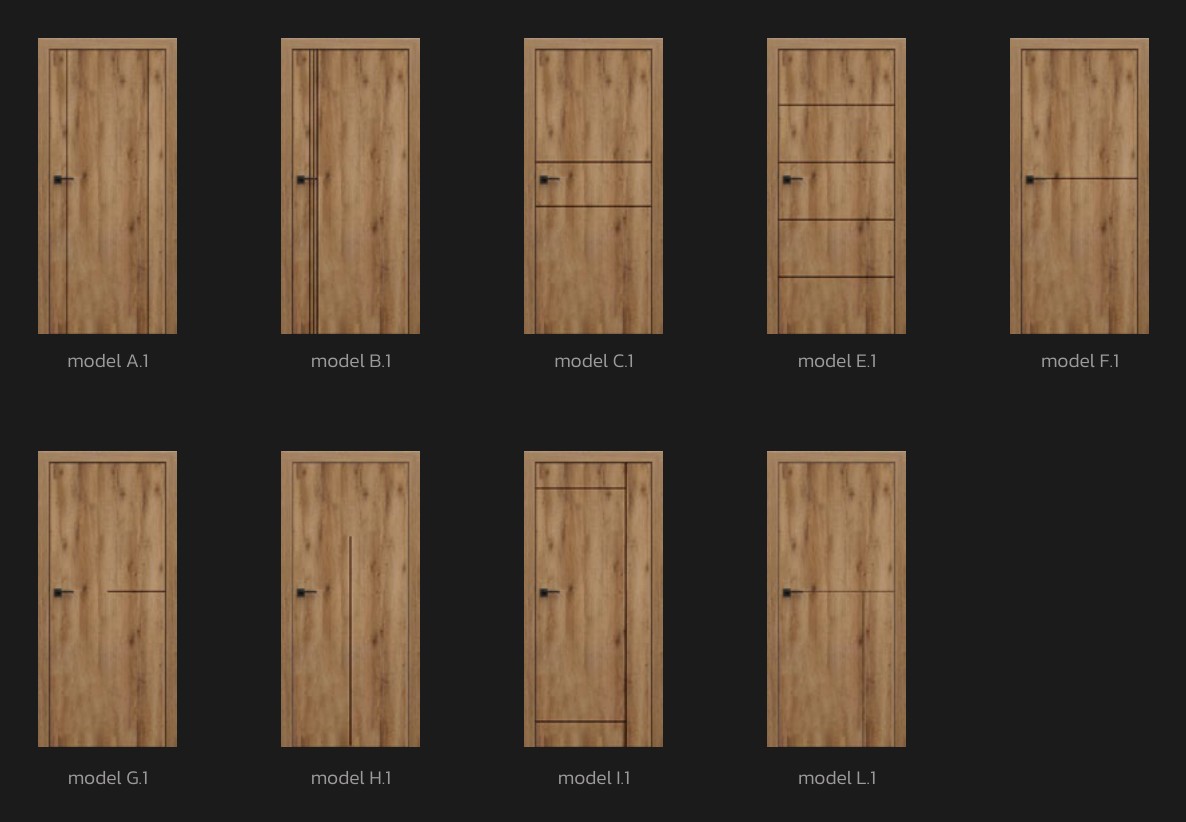 Modely kolekce PORTA DOOR Line podle katalogu