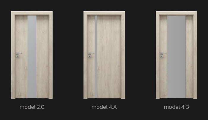 Modely kolekce PORTA DOOR Focus podle katalogu