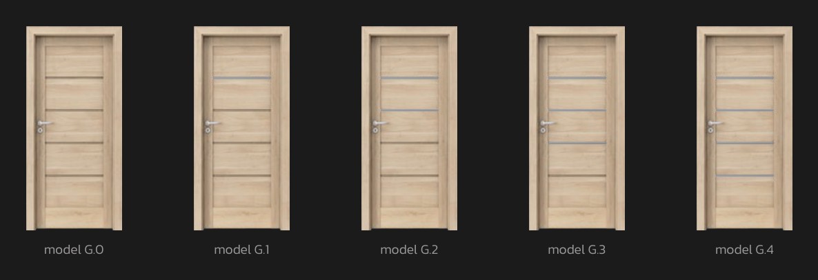 Modely kolekce PORTA DOOR Verte Home G podle katalogu