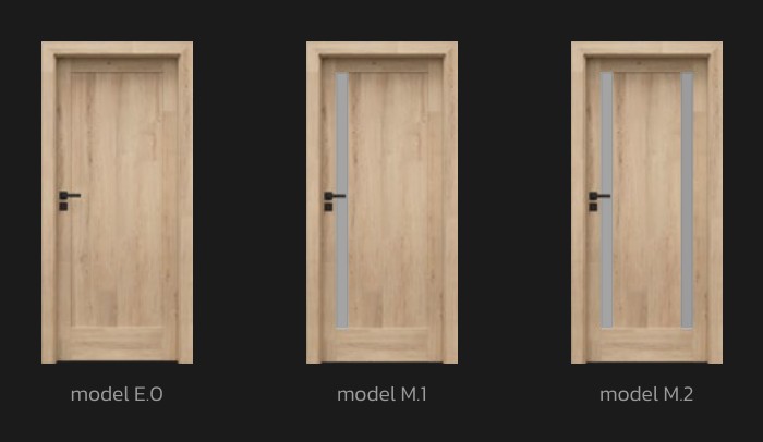 Modely kolekce PORTA DOOR Verte Home E.0 + M podle katalogu