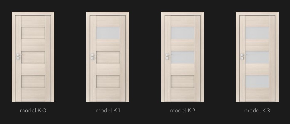 Modely kolekce PORTA DOOR Koncept K podle katalogu